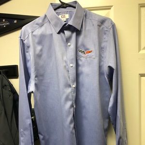 Mens Corvette Button Down Shirt by Cutter & Buck